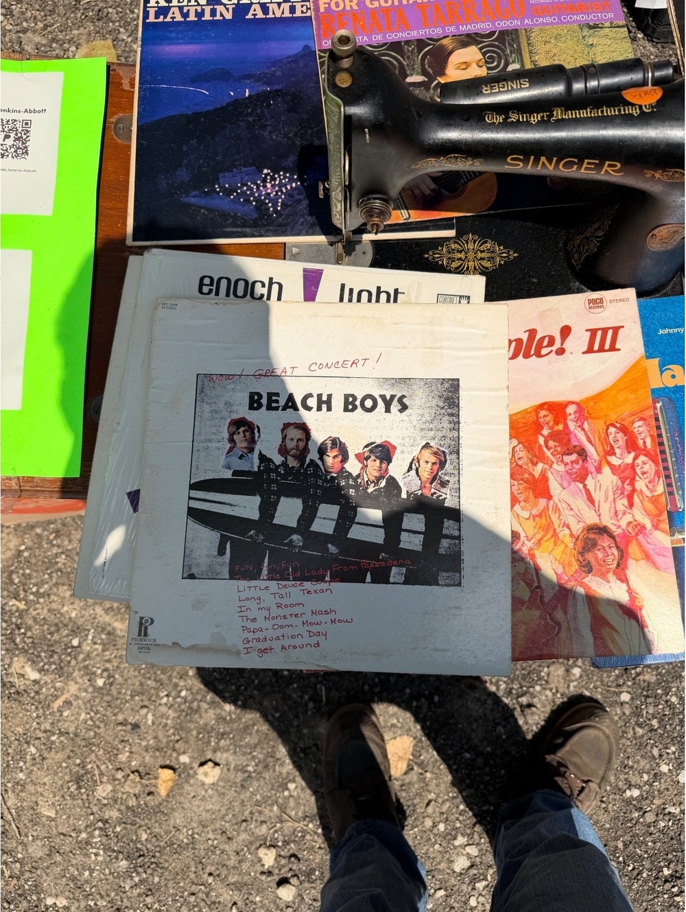 Vintage Vinyl Record Lot - Beach Boys, Enoch Light, Marine &